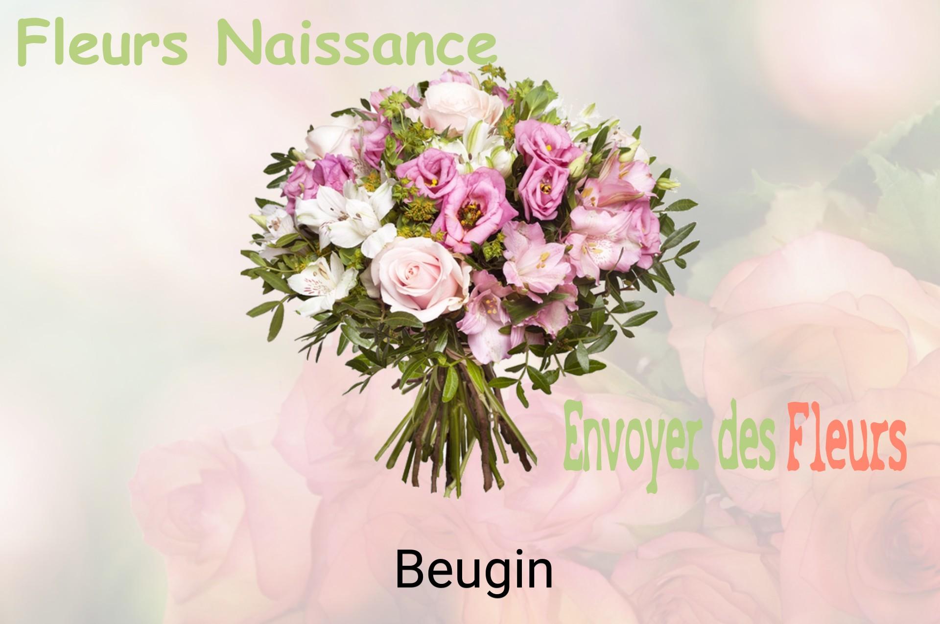 Bouquet de fleurs de naissance livré à Beugin